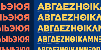 Gotham Variable Font Poster 6